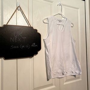 White Cotten “Pheasant” Top